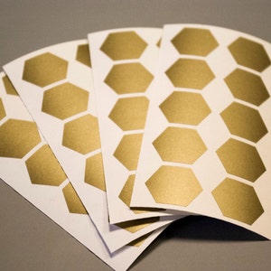 30 Hexagon Stickers, Honeycomb Vinyl Wall Decal, Honeycomb Sticker ...