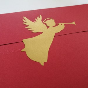 gouden engel stickers, kerst decor, vakantie cadeau verpakking etiketten, xmas Stickers, kleefetiketten, winter thema, gouden engel Sticker