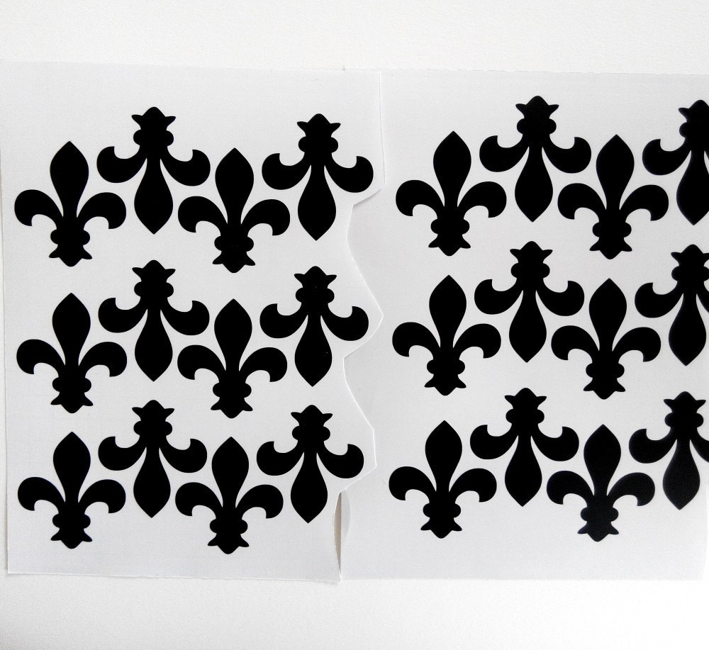Fleur De Lis Decals Fleur De Lis Decal Stickers - 4 Inch Plus 2 Small ...