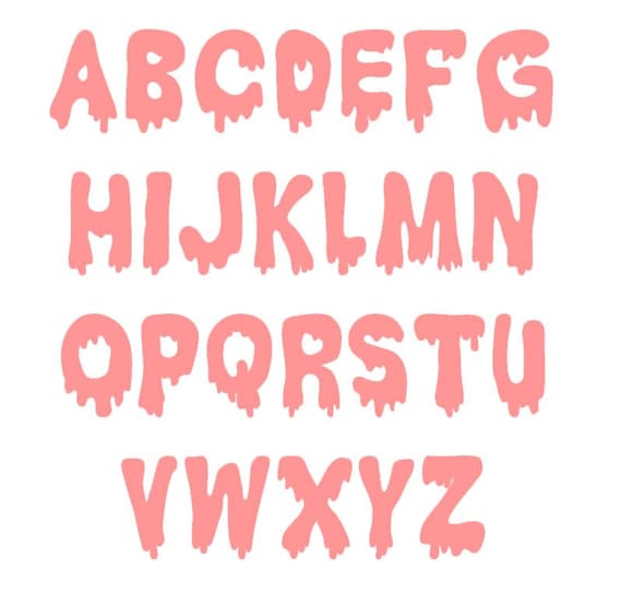 Custom Dripping Iron on Transfer Dripping Text Letters Drip Shirt Dripping Custom Name Iron on Patch Drip Letters Appliques Etsy