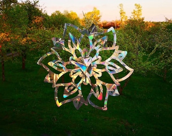 Atrapasol con mandala de flores, calcomanía floral para ventana, creadores de arcoíris, atrapasol para ventana, calcomanía atrapasol de arcoíris, calcomanía para ventana