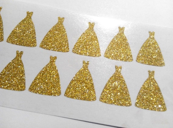 20 Glitter Wedding Dress Stickers, Bachelorette Party Stickers, Wedding Invitations Seal, Enagagement Party Decor, Gold Placecard Stickers - Etsy New Zealand 20 Glitter Wedding Dress Stickers, Bachelorette Party Stickers, Wedding Invitations Seal, Enagagement Party Decor, Gold Placecard Stickers - Etsy New Zealand