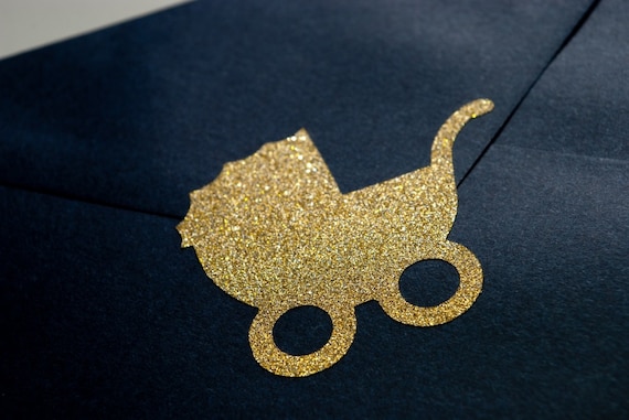 Baby Shower Invitation Envelope Seals 20 Glitter Baby | Etsy