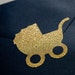 Baby Shower Invitation Envelope Seals, 20 Glitter Baby Carriage ...