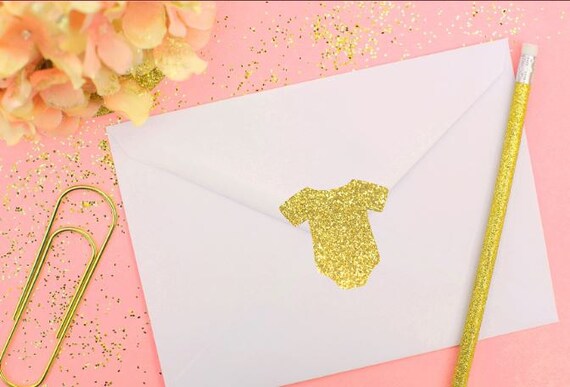 gold baby announcement seal glitter baby shower decor envelope seal baby shower invitation envelope seals 20 glitter oh baby stickers