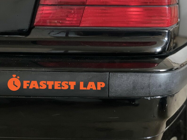 Fastest Lap Sticker Decal, Car Sticker, Removable Vinyl Decal for Car ...