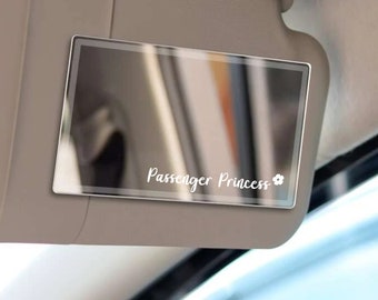 Calcomanía para espejo retrovisor de princesa, calcomanía de chica sexy, calcomanía para parasol, calcomanía de vinilo para auto, calcomanía de espejo femenina, regalo para novia