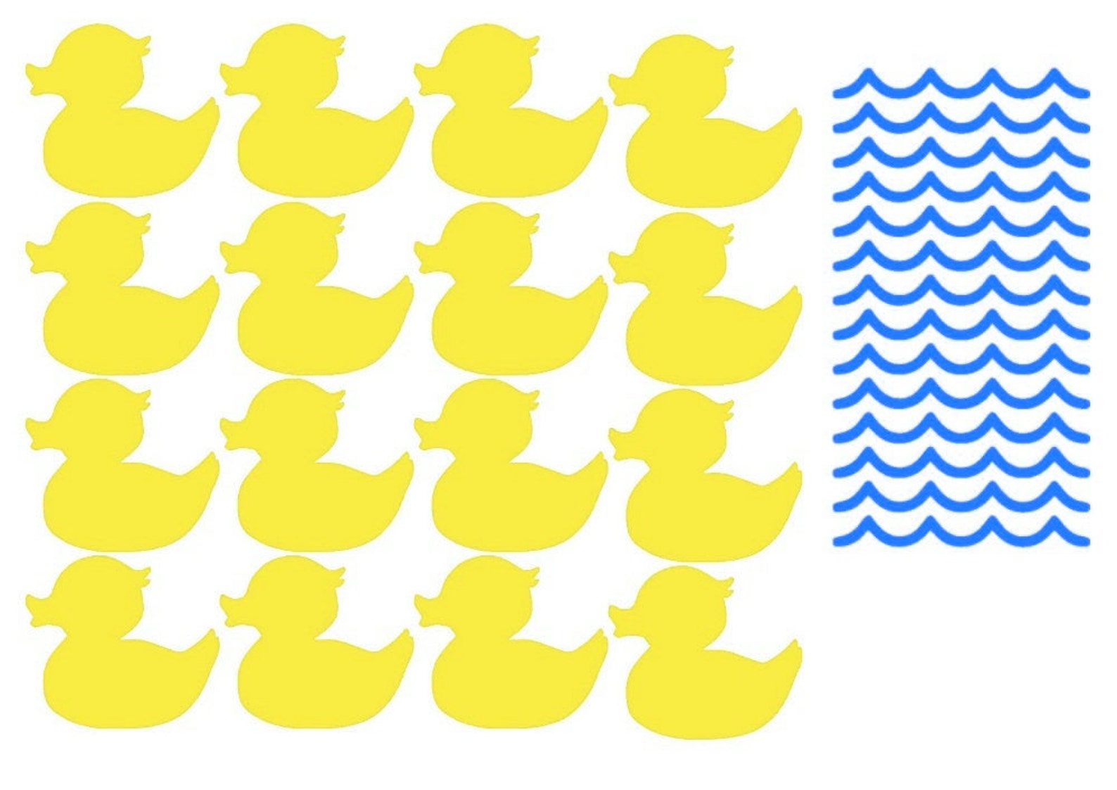 15 Rubber Ducky Decal, Duck Vinyl Wall Decals, Duck Wall Art ,removable