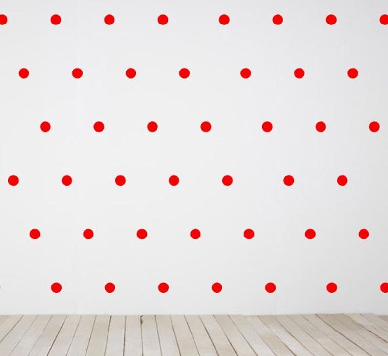 100 Polka Dot Stickers Black Wall Dots Gold Home Decor Etsy