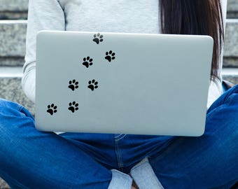 20 cat paw print stickers, cat paw decal for macbook, car, kitchenaid mixer, party stickers, cute cat paw decor, pussycat paw prints