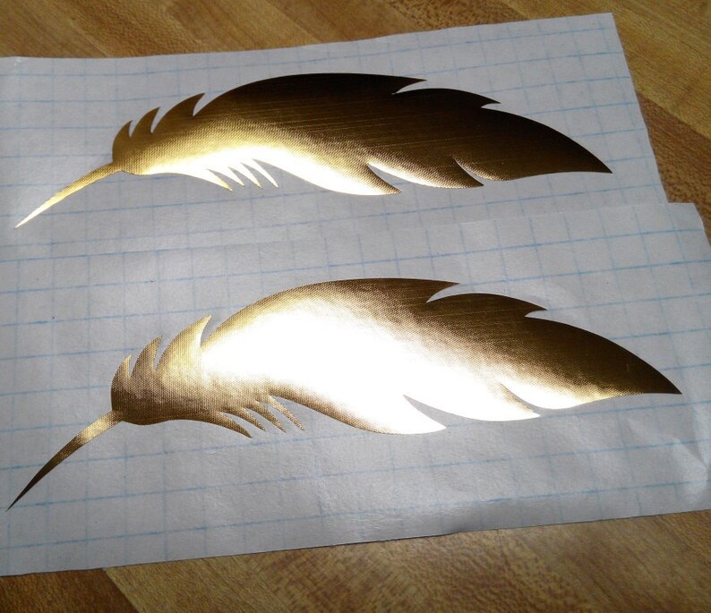 20 Feather Stickers Feather Decals Feather Wall Decor Vinyl Etsy UK