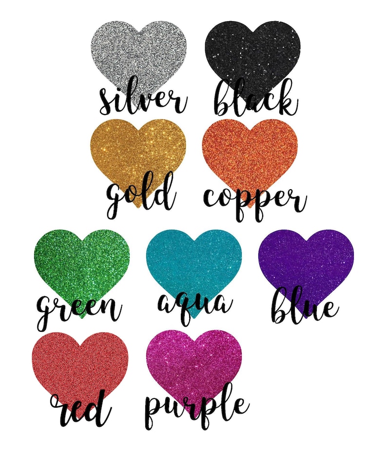 20 Heart Stickers Glitter Envelope Seals Gold Glitter Heart Etsy