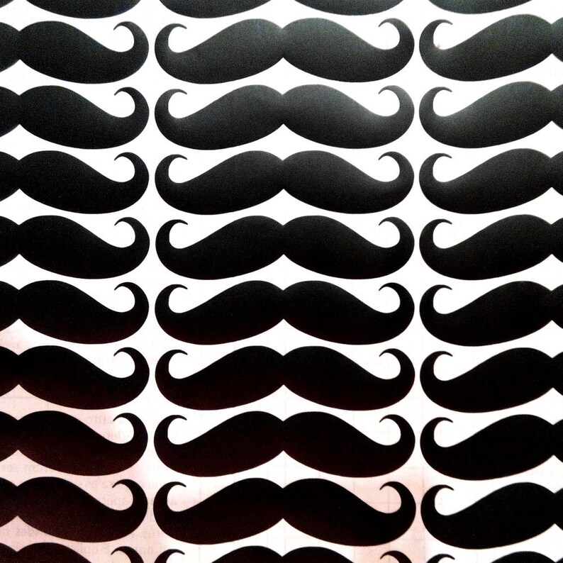 30pcs Mustache Stickers Moustache Vinyl Sticker Mustache Cup Etsy