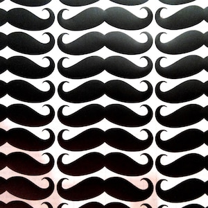 20 4'' Schnurrbart CHALKBOARD Aufkleber, Schnurrbart Aufkleber Tags, selbstklebende Tafel, Schnurrbart-Party, Baby junge Dusche, schwarzer Schnurrbart