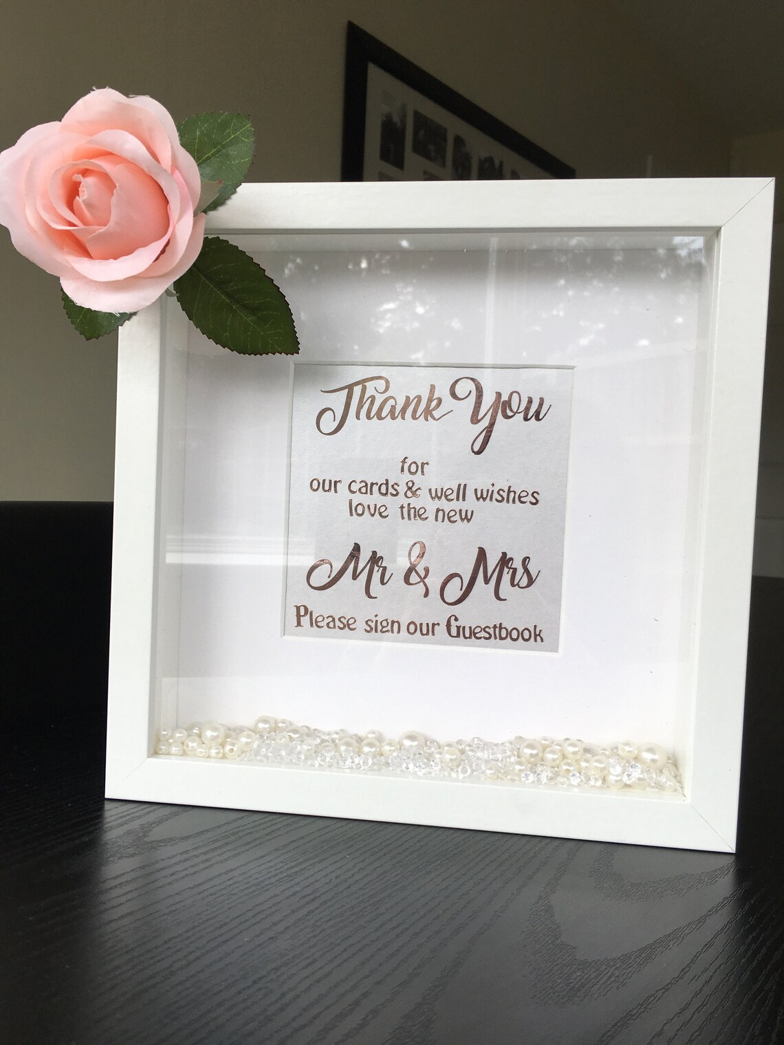 Rose gold name decal gold foil custom name rose gold script Etsy