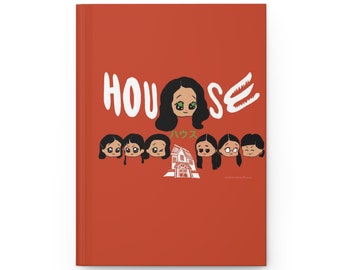 House Hausu 1977 Horror Movie Chibi Style Hardcover Journal Matte