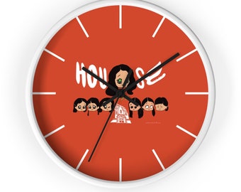 House Hausu 1977 Japanese Horror Movie Chibi Style Wall Clock