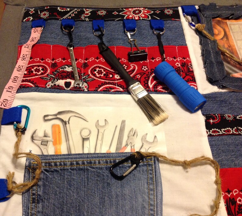 MENS TOOL BLANKET Busy Blanket Fidget Blanket Etsy