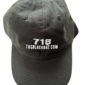 ORIG BLACK BAT Hat Hip Hop vtg 90s Rave Celebrity worn Promo only Cap for V.I.P 2005