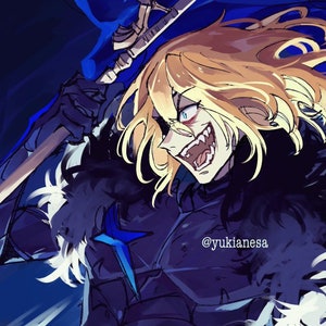 Impression Dimitri Fire Emblem [carte postale 7 x 5 ou affiche 11 x 17]