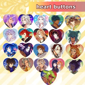 Final Fantasy XIV Heart Buttons