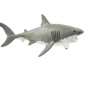 Great White Shark Cross Stitch Pattern, Scary Dangerous Sharks Lover PDF Download