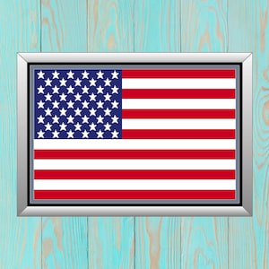 Amerikanische Flagge Kreuzstich Stickmuster - USA Kreuzstich Zählmuster - Pattern keiser kompatibler Stickmuster - Digitaler Download PDF-Datei