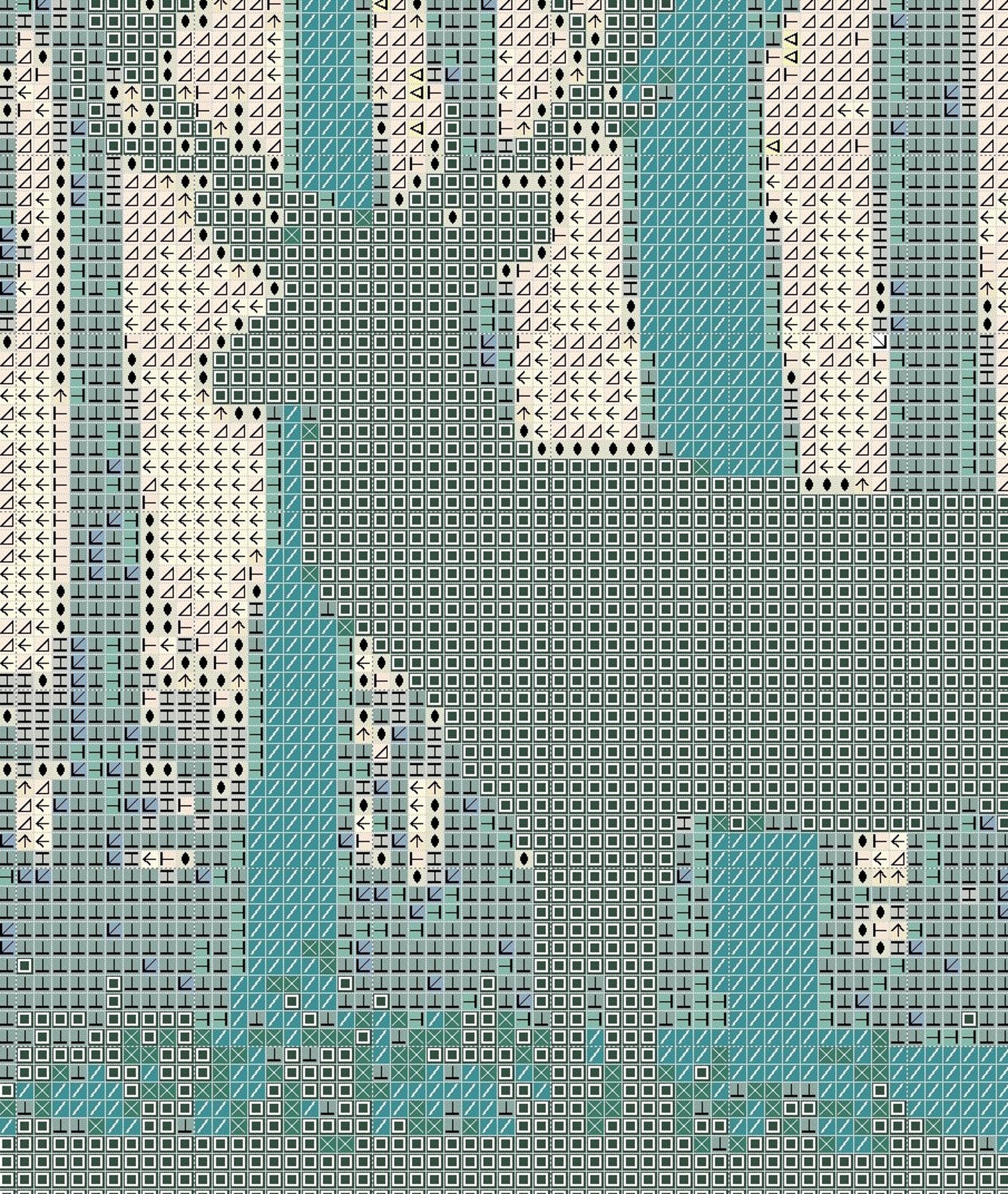 Forest Deer Counted Cross Stitch Pattern Deer Pixel Art Pattern Forest
