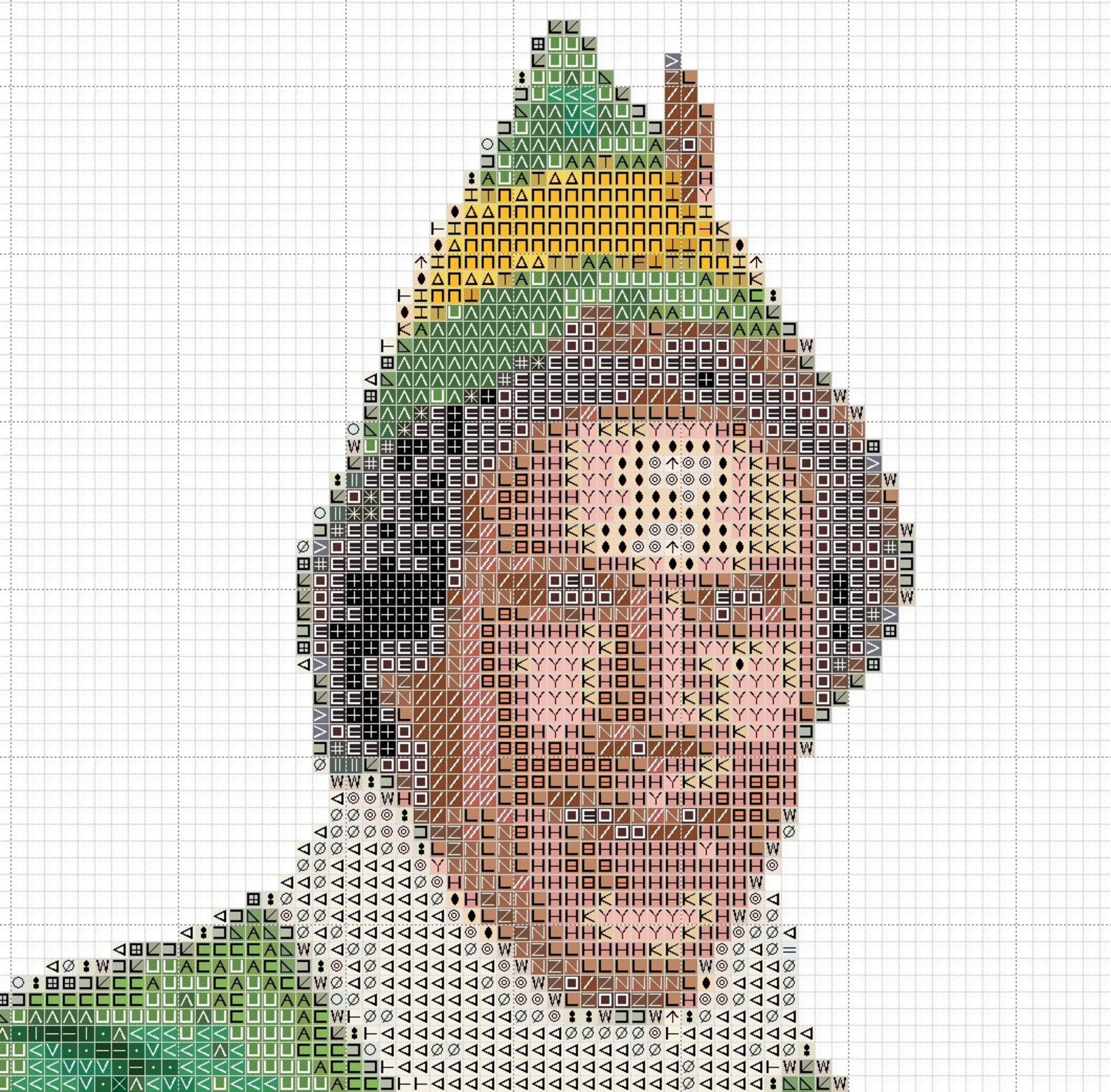 Buddy the Elf Counted Cross Stitch Pattern Elf the Christmas  Etsy