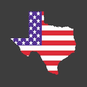 Kaart staat Texas kruissteekpatroon - getelde kruissteekpatroon VS Amerikaanse vlag - pdf-bestand overzicht Texas