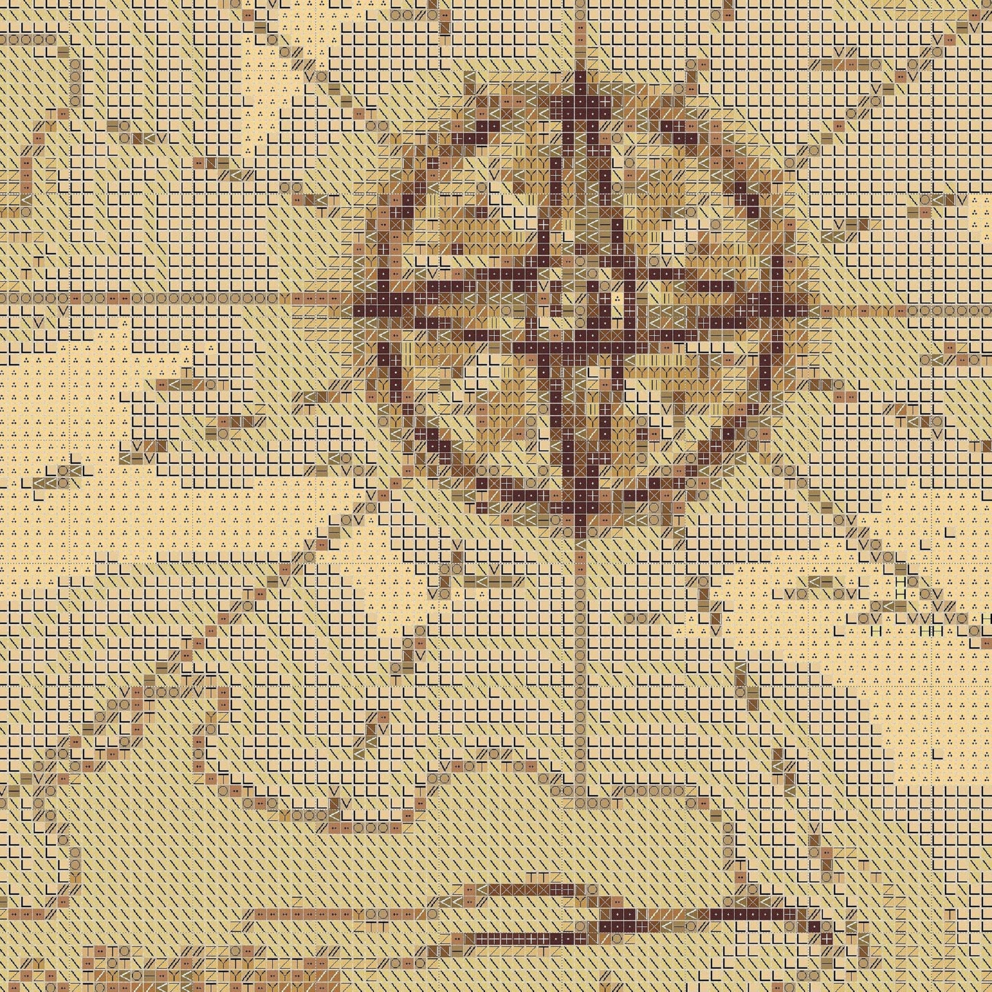Pirate Treasure Map Cross Stitch Pattern - Cartographer Gift Counted ...