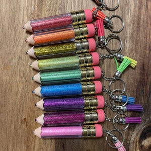 3D Pencil Keychain | Pencil Keychain | Teacher Keychain | Teacher Appreciation Gift | Teacher Gift | Personalized Teacher Gift