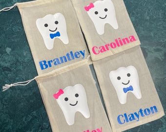Tooth Fairy Bag | Tooth Fairy Pouch | Tooth Fairy Certificate | Personalized Tooth Fairy Pouch