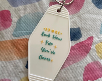 Motel Keychain | Retro Motel Keychain | Keychain | Inspirational Keychain | Best Friend Gift | Affirmations Keychain | Gift Idea