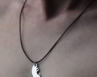 Openjart Zoo cordiale microbo pendente in argento, lucidato a specchio, unisex