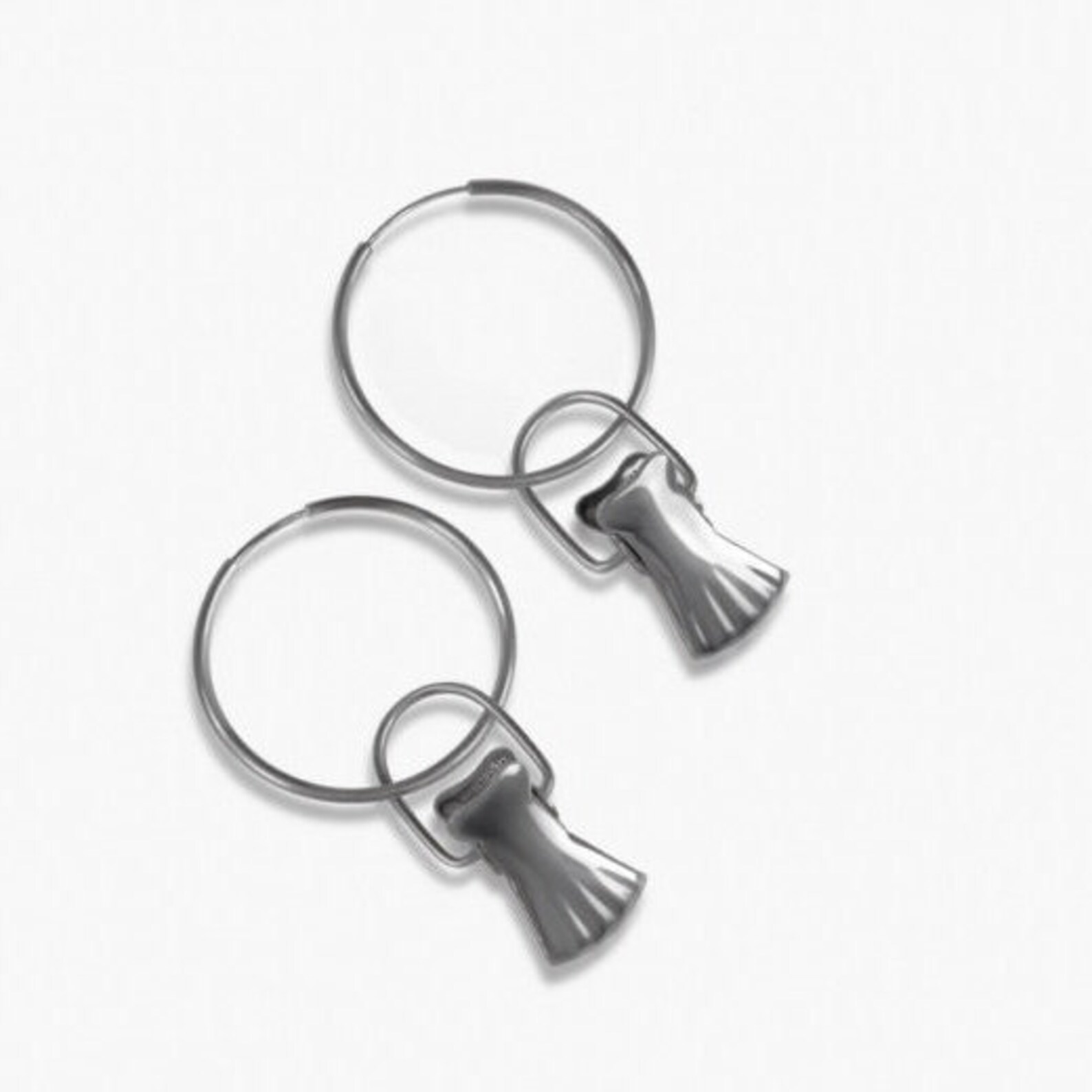 clasp hoop earrings