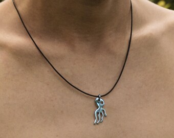 Openjart Zoo polpo pendente in argento, lucidato a specchio, unisex