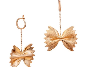 Orecchini di pasta Farfalle Openjart in 18k Vermeil