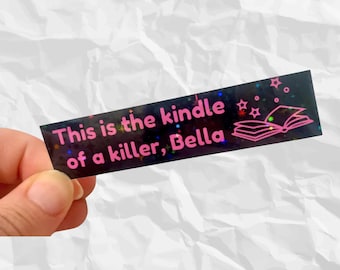 This is the kindle of a killer Bella sparkly holographic twilight vinyl water resistant sticker