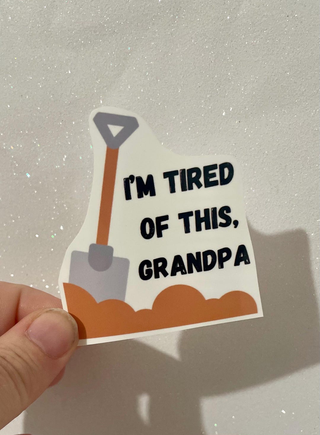 I'm Tired of This Grandpa Meme Vinyl Water Resistant Sticker - Etsy