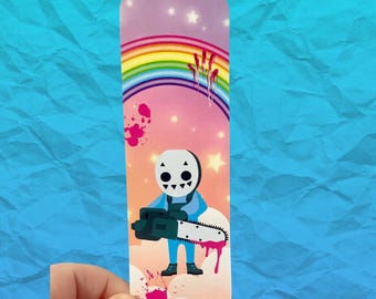 LF parody Jason horror rainbow sturdy bookmark glossy front and matte back
