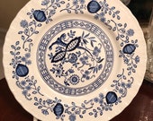 Wedgwood heritage blue onion bread and butter plate.