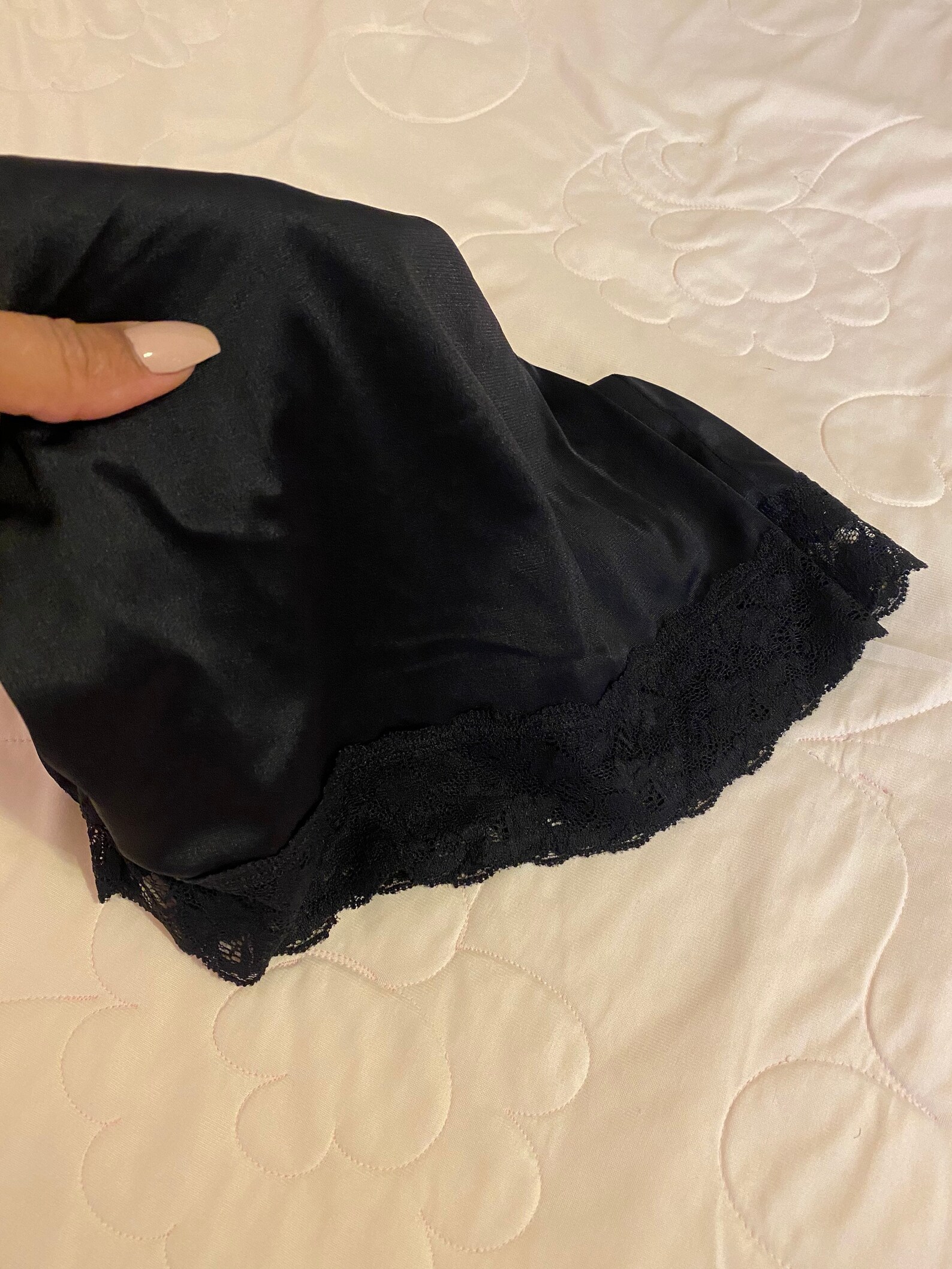 Vintage Black Half Slip/shorts by undermomemts Size Medium Etsy