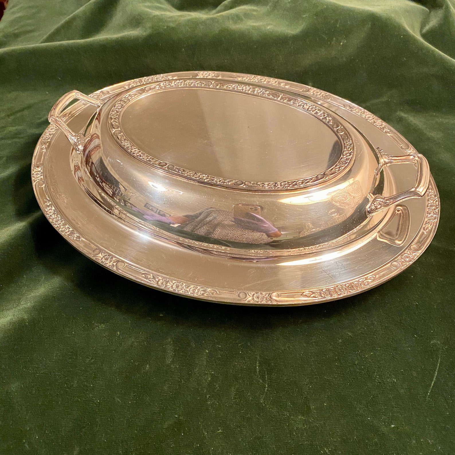 Vintage Rogers and Bros serving dish with lid Etsy