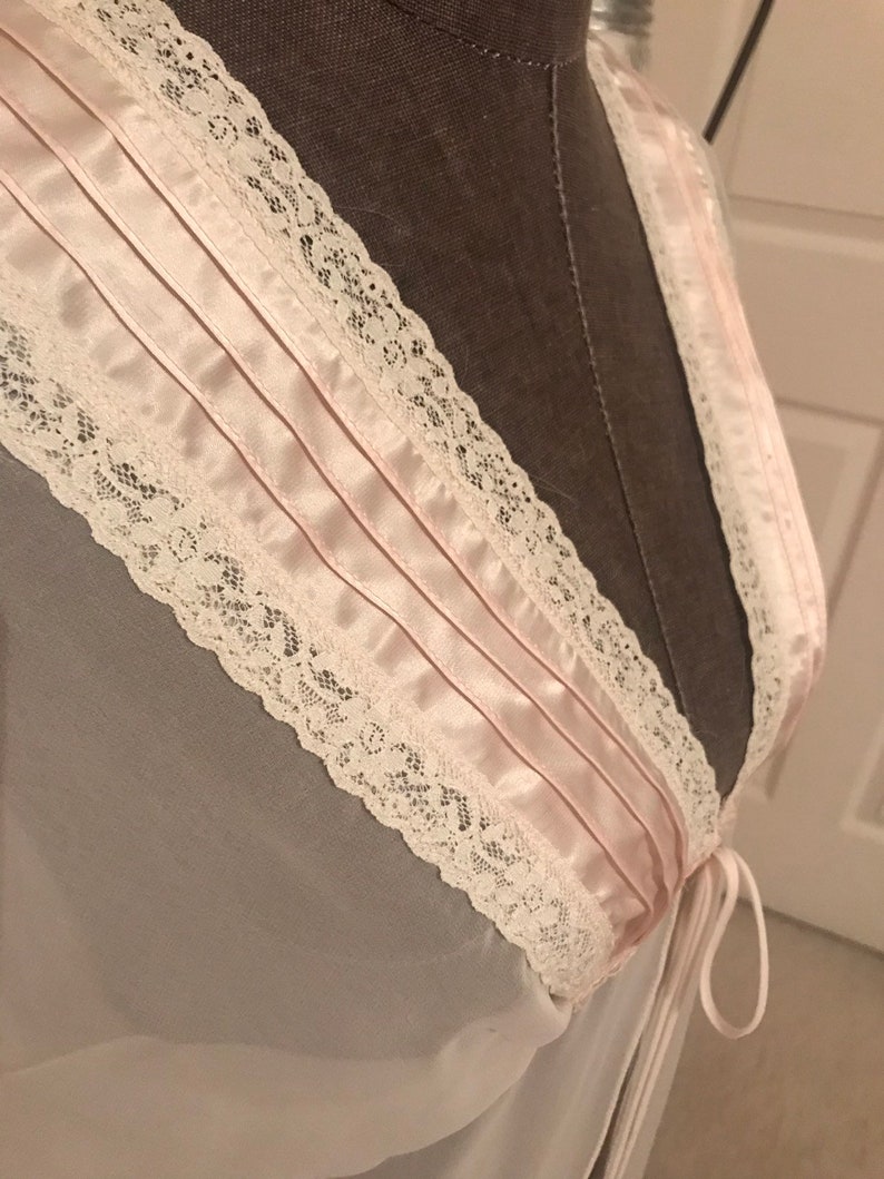 Vintage Jonquil by Diane Samandi sheer open front robe!