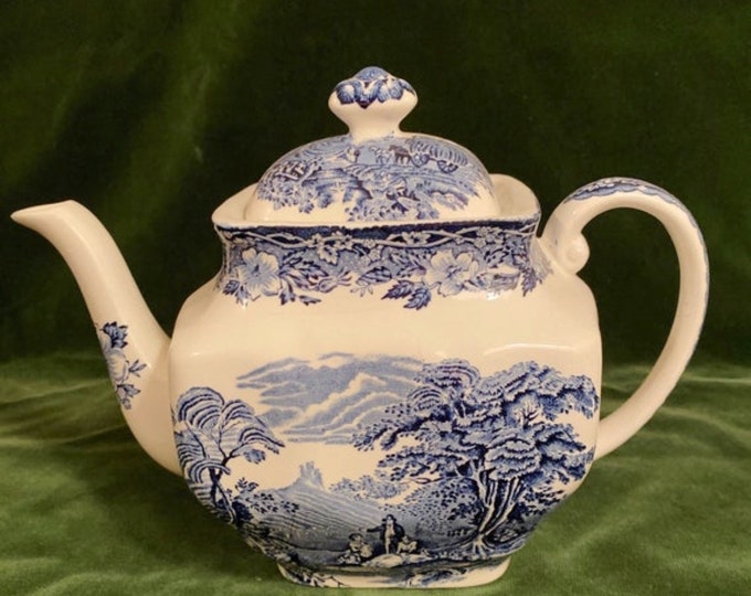 Vintage Wedgwood Teapot in Enoch Wedgwood woodland Pattern Etsy