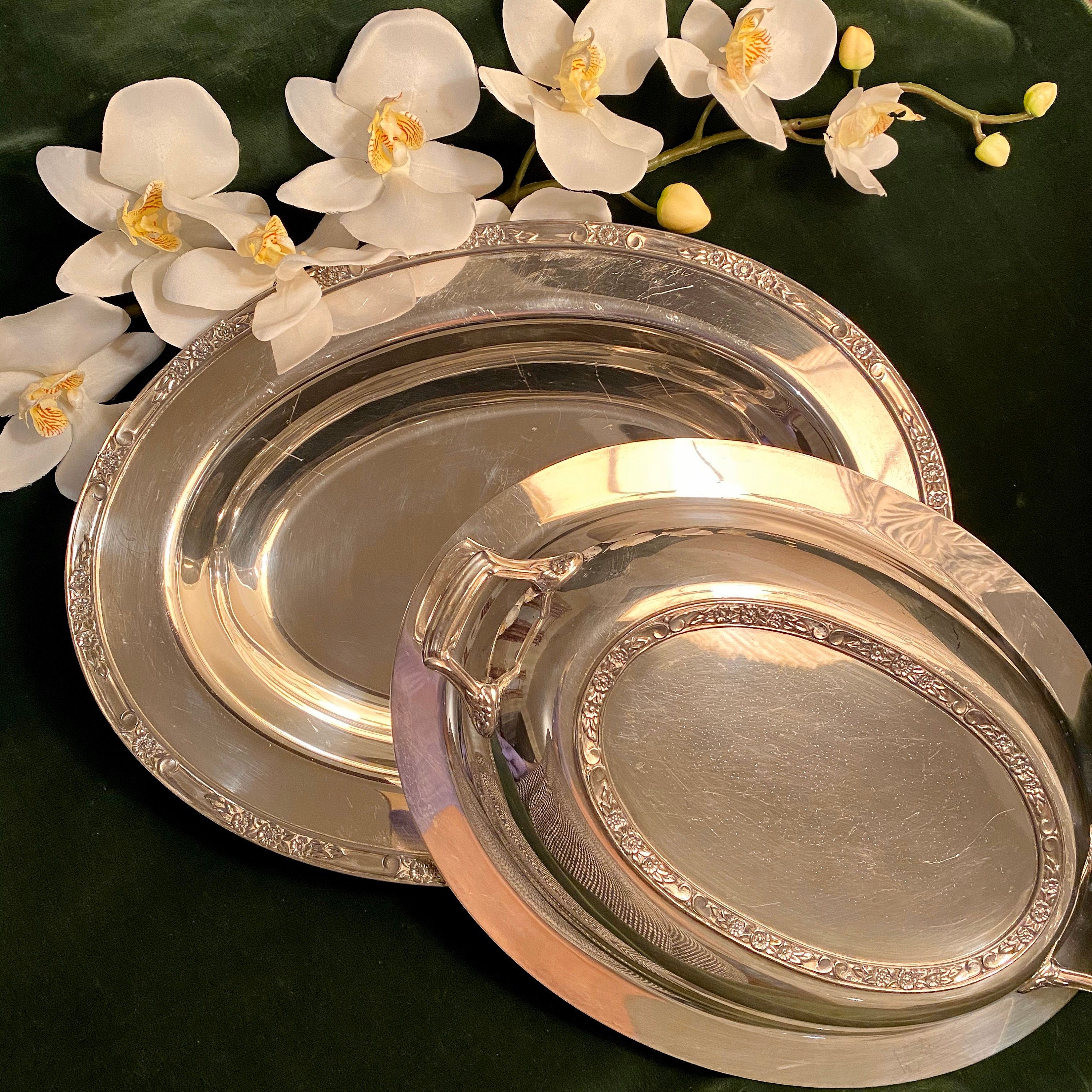 Vintage Rogers and Bros serving dish with lid Etsy