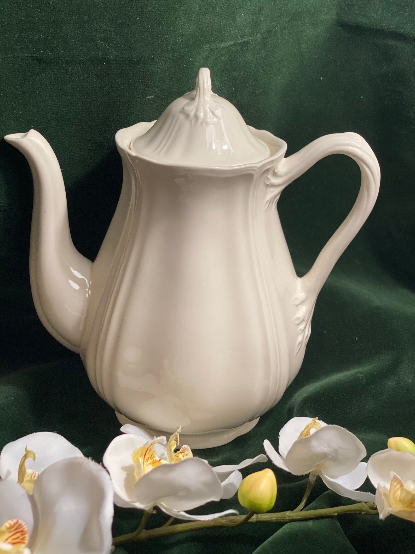 Vintage Wedgwood Queens Plain ivory coffee pot Etsy