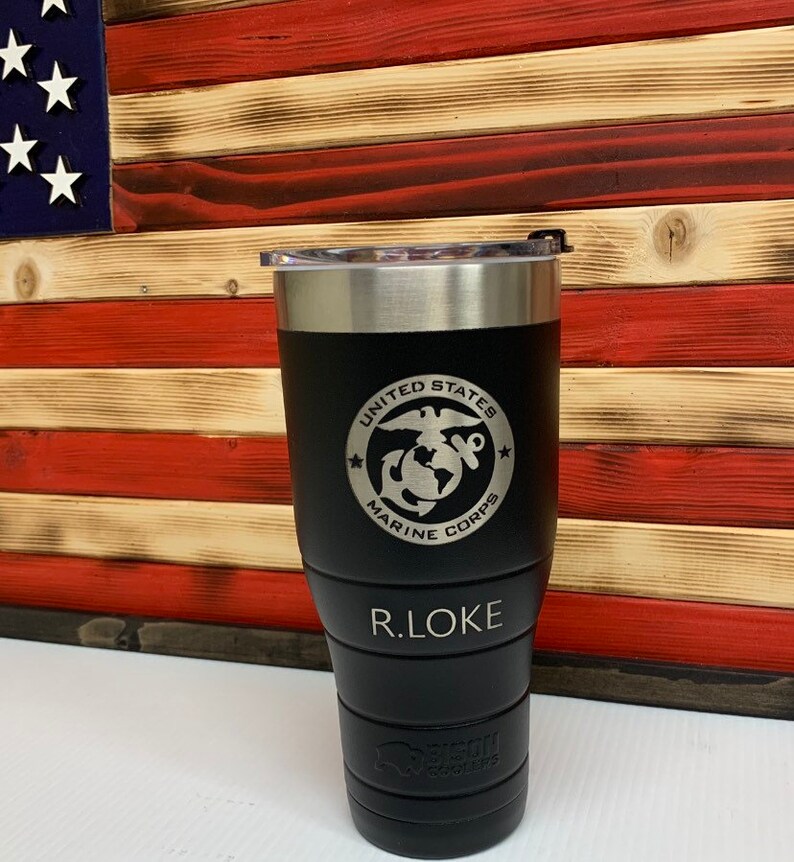 32 Oz Custom Engraved Bison Tumbler Etsy