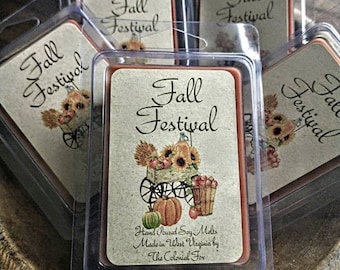 HIGHLY SCENTED FALL Festival Soy Wax Melts | Fall Wax Melts | Fall  Candle | Fall Fragrance | Fall Decor | Super Scented Soy Melts | Best!!